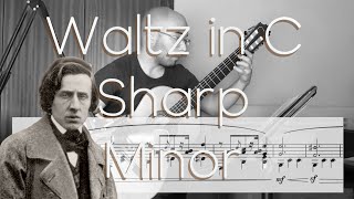 Waltz in C Sharp Minor Op 64 No 2 for solo guitar [upl. by Zoeller]