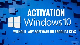 Windows 10 Activation 2019  All Editions  Without any Software or Keys  July 2019✔ [upl. by Suirad]