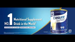 Ensure – No 1 Nutritional Supplement Drink in the World [upl. by Carrol674]