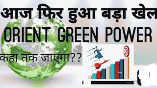 Orient green Power share latest news today in hindi  Orient green Power share price  Orient green [upl. by Acie]