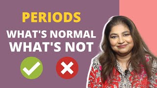 Periods Whats normal whats not  Explains Dr Sudeshna Ray [upl. by Hawthorn]