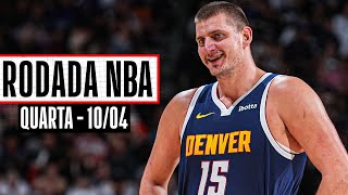 Jokic IMPARÁVEL em vitória que leva os Nuggets ao topo do Oeste  Rodada NBA 1004 [upl. by Yenaled]