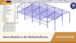 DlubalInfotag online 2013 44 Neue Module in der DlubalSoftware [upl. by Lura575]