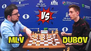 Maxime Vachier Lagrave vs Daniil Dubov  World Blitz Chess 2023  R15 [upl. by Eniamrehc21]