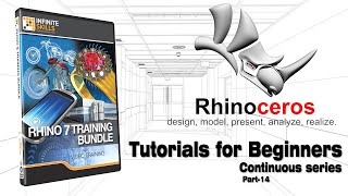 Rhino Tutorials for beginners  Rhinoceros 3D  Part 14  Circle command by Radius [upl. by Naimerej]