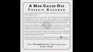 Full freeA Man Called Ove by Fredrik Backman audiobook learning english [upl. by Enobe]