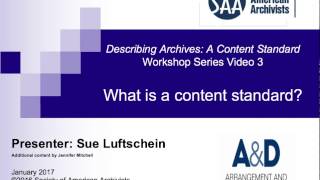 DACS Primer 3 What is a content standard [upl. by Kristan]