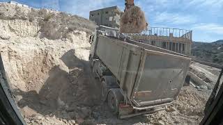 quotExcavator Loading Dirt into Truck  A Day at the Excavation Sitequot [upl. by Norton]