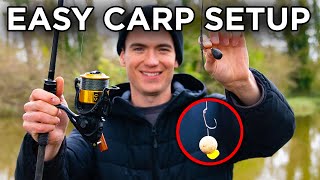 Starting Carp Fishing  How To Set Up A Carp Rod [upl. by Notgnilliw]