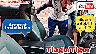 कौनसा Armrest 💯 Proper आयेगा Tata Tiago और Tata Tigor में  Car Armrest installation at Home [upl. by Riek783]