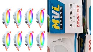 MVL led ceiling light 7in1 colour 10watt [upl. by Gareth472]