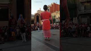 Roman gigants Gegants del Barri del Miracle Tarragona CataloniaSpain shorts [upl. by Pet890]