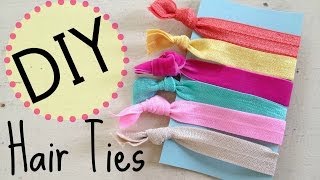 DIY Creasless Hair Ties  No Sew  by Michele Baratta [upl. by Iror]