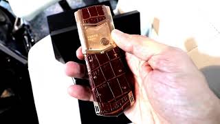 Vertu Gold Phone replica unboxing  Born Creator [upl. by Shannah130]