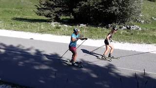 La Feclaz Grand Revard Rollerski Center [upl. by Auqeenwahs]