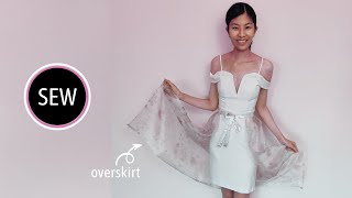 Sew an EASY Overskirt  no pattern needed [upl. by Nolyar]