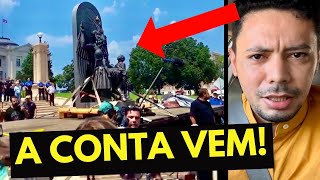 VIDEO ACELERADO ESTÃO COLOCANDO SATÃ PRA SER CULTUADO EM PRAÇA PÚBLICA  Aprendendo na Palavra [upl. by Ettevey]