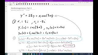 Method of Undetermined Coefficients Part 2 [upl. by Sargent]