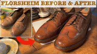 1982 Florsheim Imperial 93602 Before amp After with Heels [upl. by Elleuqar]