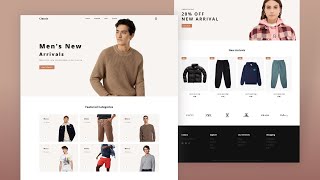 How To Make Ecommerce Website Using HTML And CSS Step By Step  Complete Responsive Website [upl. by Portia]