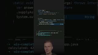 Asynchronous Invocation With CompletableFuture java shorts coding airhacks [upl. by Aniram361]