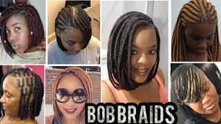 SHORT BOB BRAIDS HAIRSTYLES FOR BLACK WOMEN 🔥🔥🔥 [upl. by Diahann]