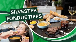 Käsefondue selber machen  leckere Fondue Dips 🧀 [upl. by Nevarc]