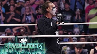 EXCLUSIVE After AEW Revolution went off the air Sting shared some final words [upl. by Ardnohs564]