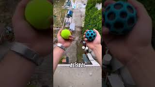 Esta pelota rebota en reversa 😲😲😲 adamaik humor latinoamerica shorts short eeuu futbol tenis [upl. by Tia]