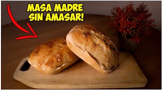 🍞Receta De Pan De Masa Madre Sin Amasar  Paso a Paso [upl. by Sivek375]