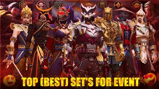 Top 10 Best Sets for Any event in Shadow Fight 3  sf3 all legendary sets  how to get ticket ⚡ [upl. by Iveson]