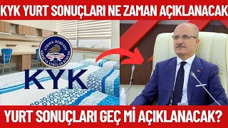 2024 KYK Yurt sonuçları ne zaman açıklanacak Yurt sonuçlarının açıklanma tarihi [upl. by Dorene]