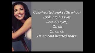 Cold Hearted  Glee Lyrics [upl. by Aekahs]