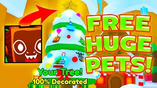 DECORATE the TREE for FREE HUGE PETS in Roblox Pet Simulator 99 [upl. by Martin420]