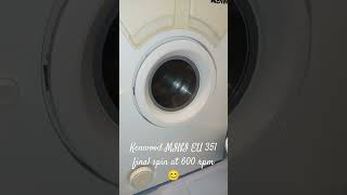 Kenwood MINI EU 351 final spin syntetics cycle kenwood miniwasher cute laundry satisfying [upl. by Eiramit]