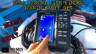 GARMIN FISH FINDER 650FF GPS‼️TUTORIAL ON BOAT‼️garmin fishfinder garminfishfinder MASMUSCHANNEL [upl. by Aimahc]