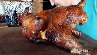 COMO ASSAR UM FRANGO INTEIRO NA CHURRASQUEIRA [upl. by Nitsrek]