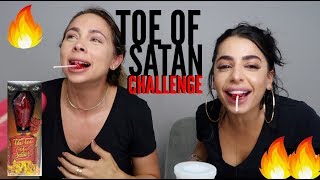 INSANE TOE OF SATAN CHALLENGE WORLDS HOTTEST LOLLIPOP [upl. by Matilde]