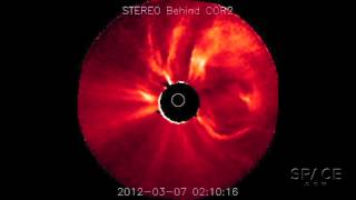 Geomagnetic Storm Likely From Solar Flare Tempest  Video [upl. by Legnaesoj647]