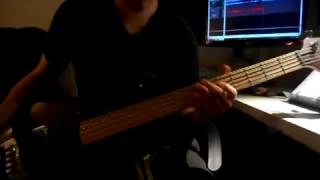 6 Krzysztof Zalewski  Milosc Milosc  na basie  bass cover [upl. by Namhcan]