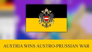 What if Austria won the AustroPrussian War  alternate history map speedpaint [upl. by Atinob342]