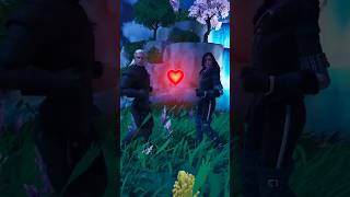 Geralt and Yennefer love dance in fortnite dance shorts [upl. by Ennairoc332]