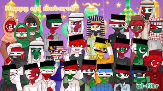 Barakallah Happy eid mubarak alfitr ☪️ countryhumans ASEAN  muslim countries [upl. by Calia716]