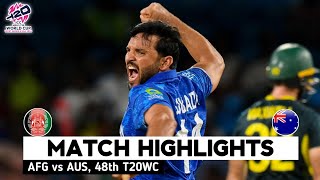 Afghanistan vs Australia T20 World Cup Match Highlight  T20 World Cup 2024  AFG vs AUS Highlights [upl. by Pascal587]