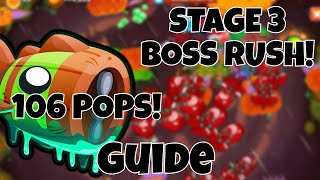 100 POPS EASY CARVED BLOONARIUS GUIDE BTD6 BOSS RUSH STAGE 3 [upl. by Nnyliak863]