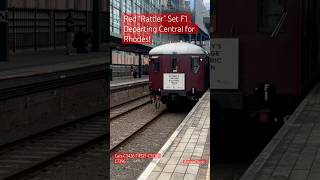 “Red” Set F1 Departing Sydney terminal for Rhodes viral cool retro shorts old sydney train [upl. by Kape]