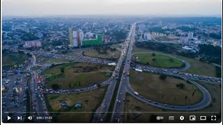 THE LARGEST AND DECORATED ROUND ABOUT IN WEST AFRICA Tetteh Quarshie Ghana Accra [upl. by Obla]