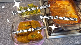 ✨🥣🍵SECONDI VEGETARIANI🥕🥦🍅 PER LA SETTIMANA ✨Meal Prep✨ [upl. by Euqinitram]