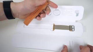 Apple Watch GoldRoyal Blue Nylon Band Unboxing amp Impressions [upl. by Dajma]