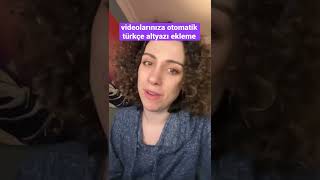 Videolarınıza TR Altyazı Ekleyin shorts [upl. by Nhaj]